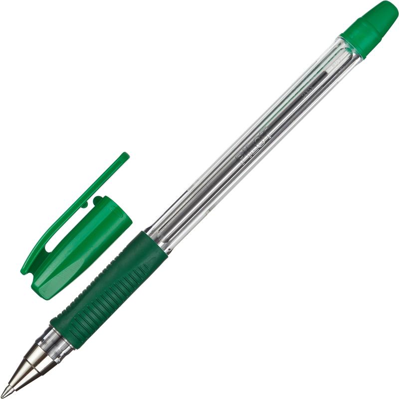 Ручка шариковая "PILOT BPS-GP-F", 0.5мм., зеленая — Абсолют