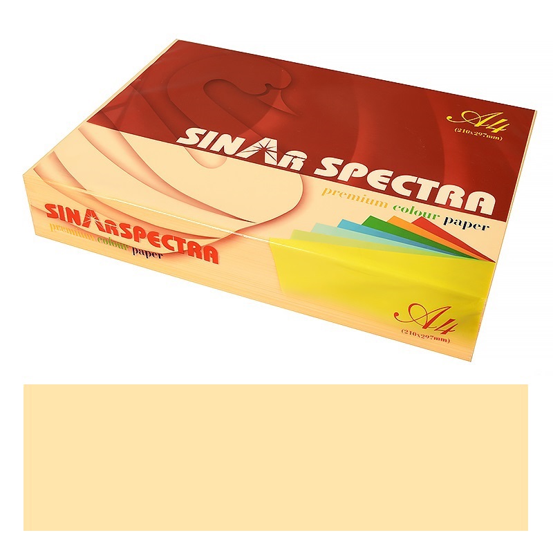 Бумага цветная  APP "SINAR SPECTRA", A4, персиковая (PEACH) — Абсолют