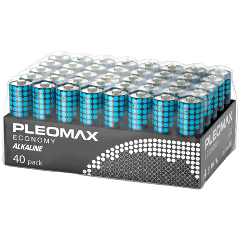 Элемент питания "Pleomax Economy", АА, упаковка 40 шт. — Абсолют