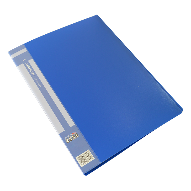 Папка на 40 файлов "ZS-340", A4, синяя — Абсолют