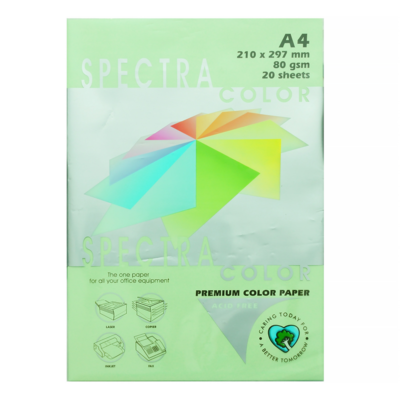 Бумага цветная  APP "SPECTRA Color", A4, светло-зеленая (LAGOON) — Абсолют