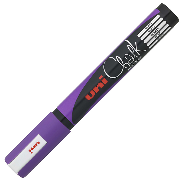 Маркер меловой "UNI Chalk", 2,5 мм, фиолетовый — Абсолют
