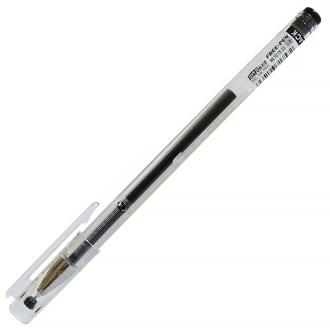 Ручка гелевая Tenfon "Free-Pen G-1757", 0,38 мм, черная — Абсолют