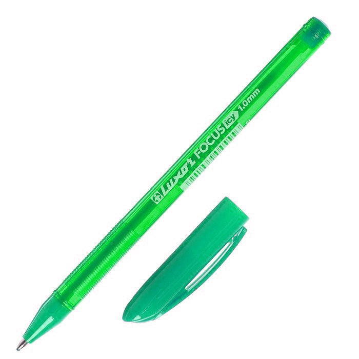 Ручка шариковая Luxor "Focus Icy", 1мм., зеленая — Абсолют