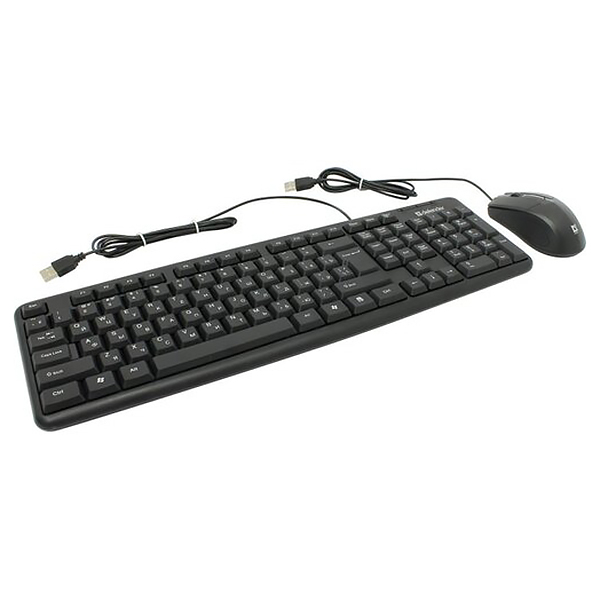 Клавиатура+мышь "DEFENDER Dakota C-270 RU" USB, проводная, черный  — Абсолют