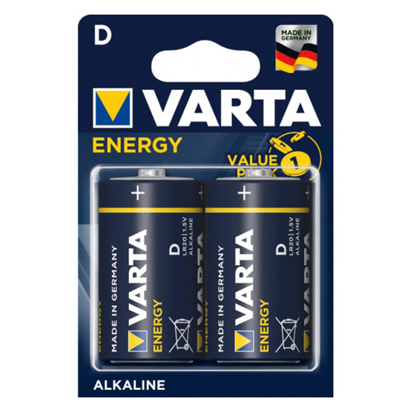 Элемент питания "VARTA Energy", D-2, блистер 2 шт. — Абсолют