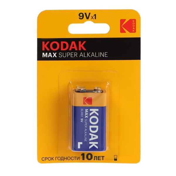 Элемент питания "Kodak Max Super" 6LR61 (крона), 1 шт. — Абсолют
