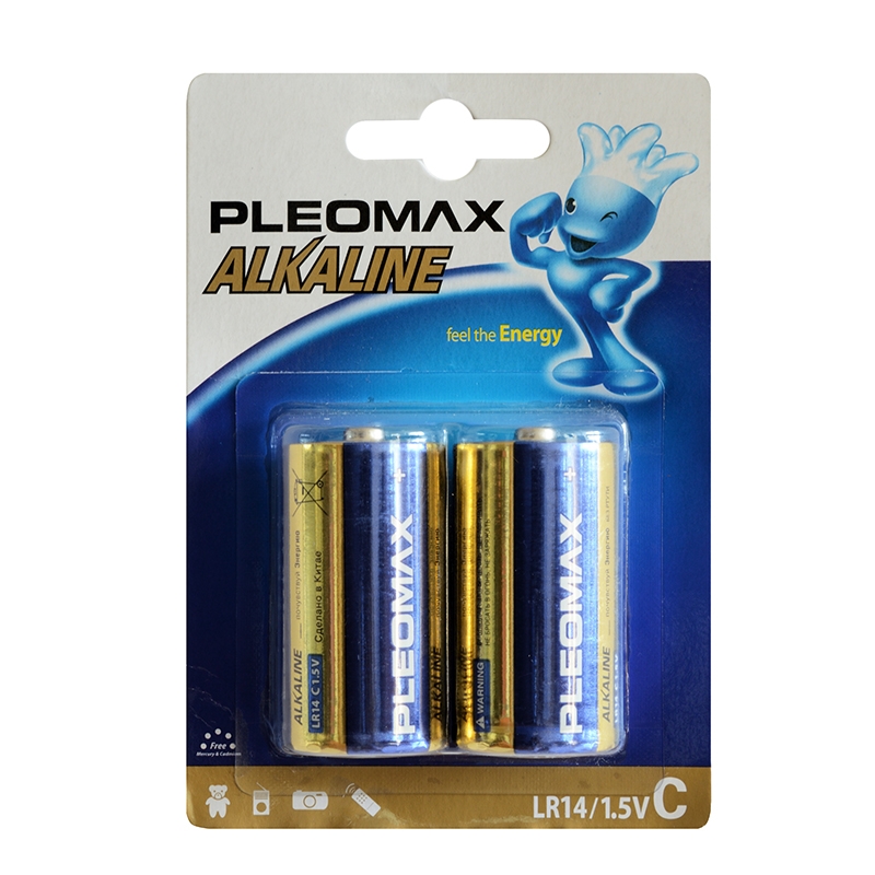 Элемент питания Pleomax C2, LR14, блистер 2 шт. — Абсолют