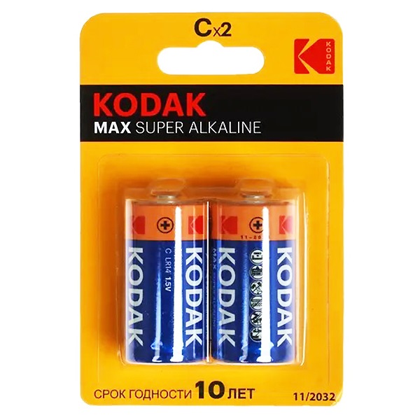 Элемент питания "Kodak MAX Super С-2" блистер 2шт. — Абсолют