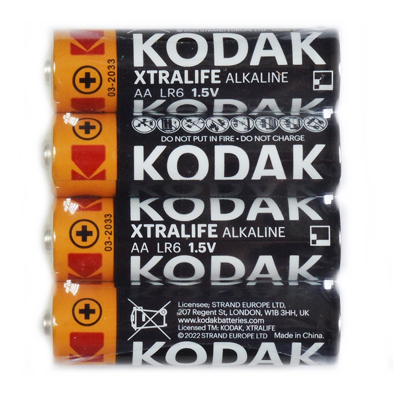 Элементы питания "Kodak XTRALIFE", АА, 4шт/уп. — Абсолют