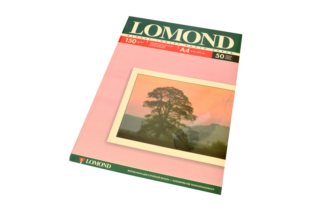 Фотобумага "Lomond" А4, глянцевая, 150 г/м2, 50 листов — Абсолют