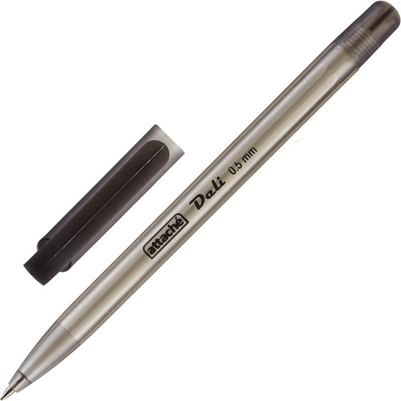 Ручка шариковая "Attache Deli" 0.5мм., черная — Абсолют
