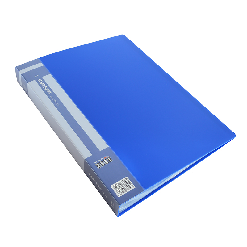 Папка на 60 файлов "ZS-360", A4, синяя — Абсолют
