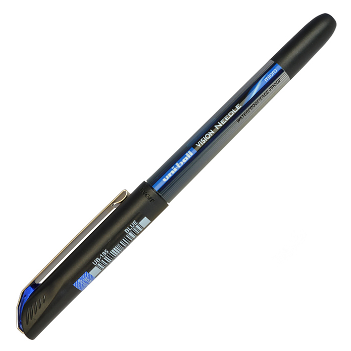 Роллер "Uni-Ball Vision Needle",  0.5 мм, синий — Абсолют