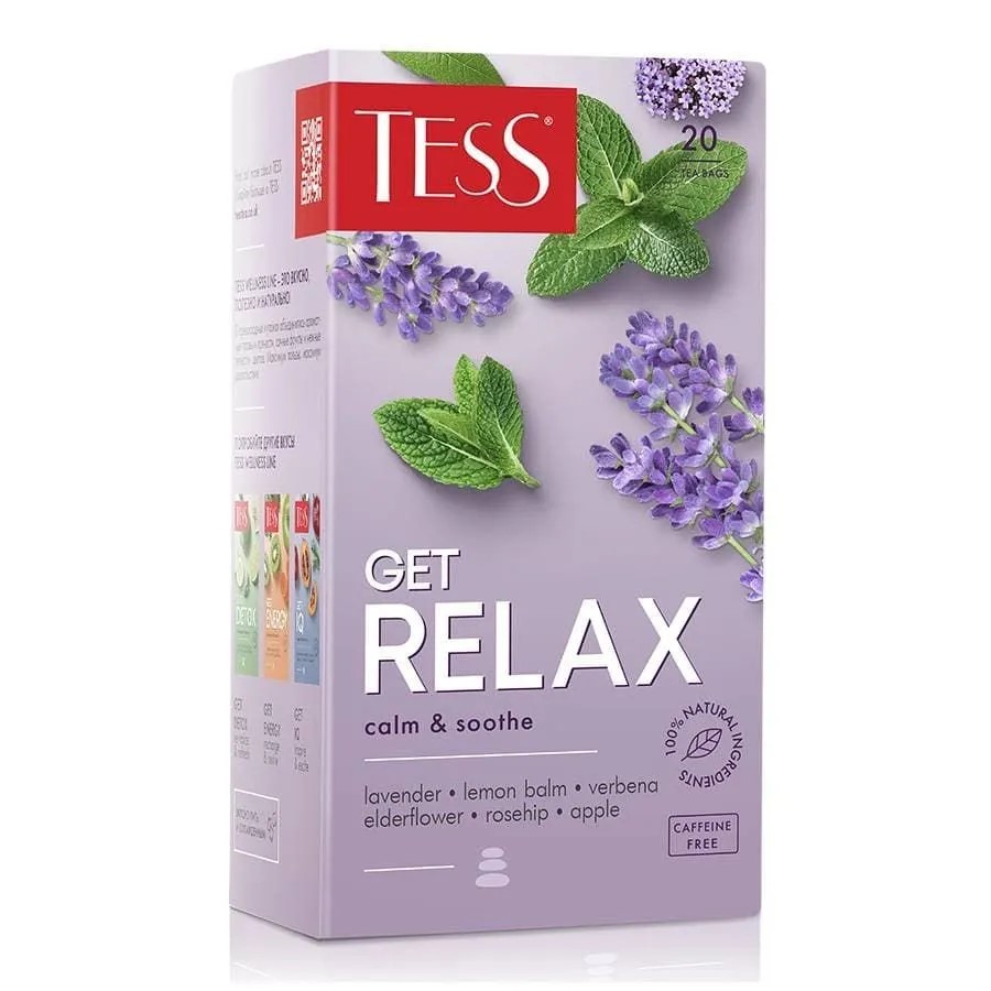 Чай травяной "Tess GET RELAX" 20 пакетиков  — Абсолют