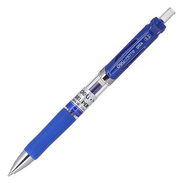 Ручка гелевая "Deli Mate" 0.5мм., автомат, синяя — Абсолют