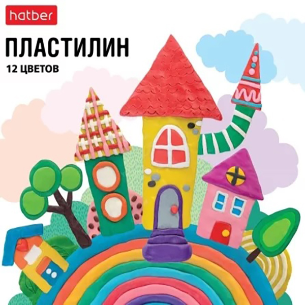 Пластилин "Хатбер Colora" 12цв. — Абсолют