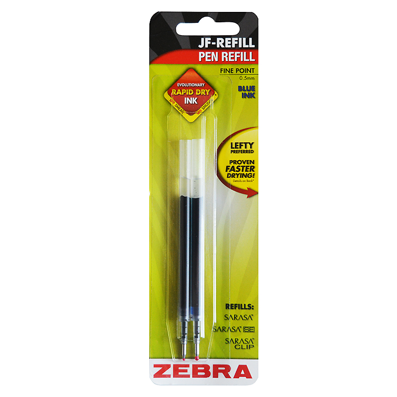 СТЕРЖЕНЬ гел. ZEBRA JF-0,5мм. Fine, син., (2шт.) СТЕРЖЕНЬ гел. ZEBRA JF-0,5мм. Fine, син., (2шт.)