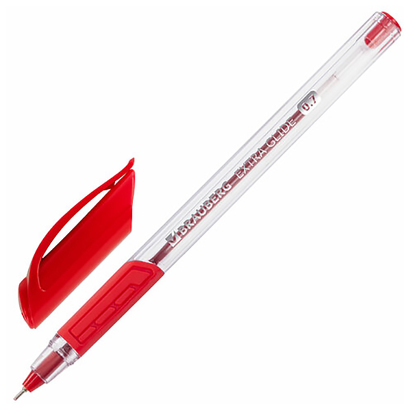Ручка шариковая "Brauberg Extra Glide GT Tone", 0.7мм., красная — Абсолют