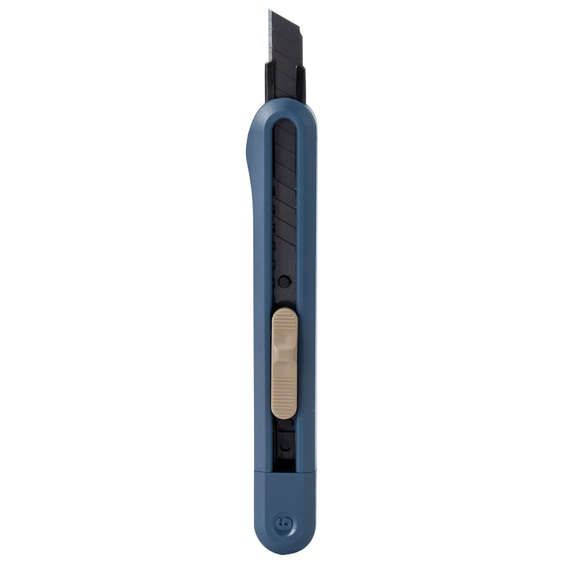 Нож для бумаги "Deli", 9 мм., пластик, синий — Абсолют
