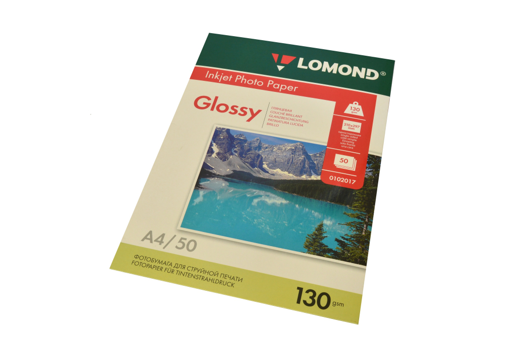 Бумага Lomond А4 1стор. глянц.130г. (50л.)