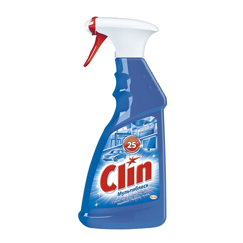 Средство для мытья стекол CLIN с распылителем, 500 мл — Абсолют