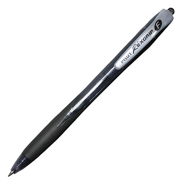 Ручка шар. авт. черн. 0,7мм PILOT REX GRIP, грип