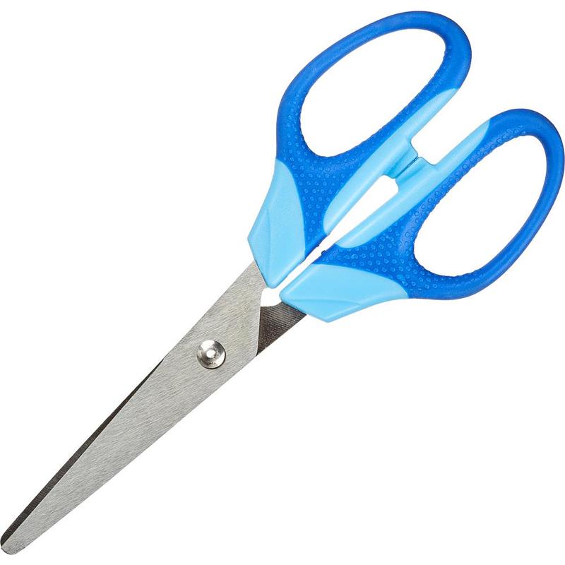 Ножницы 180мм./75мм. Attache Ergo Soft, рез.ручки, синий