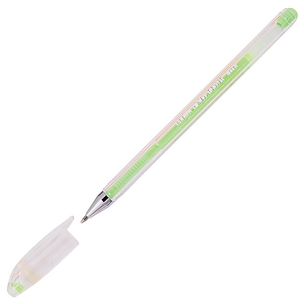 Ручка гелевая Crown HJR-500P, 0.8мм., зеленая, пастель — Абсолют
