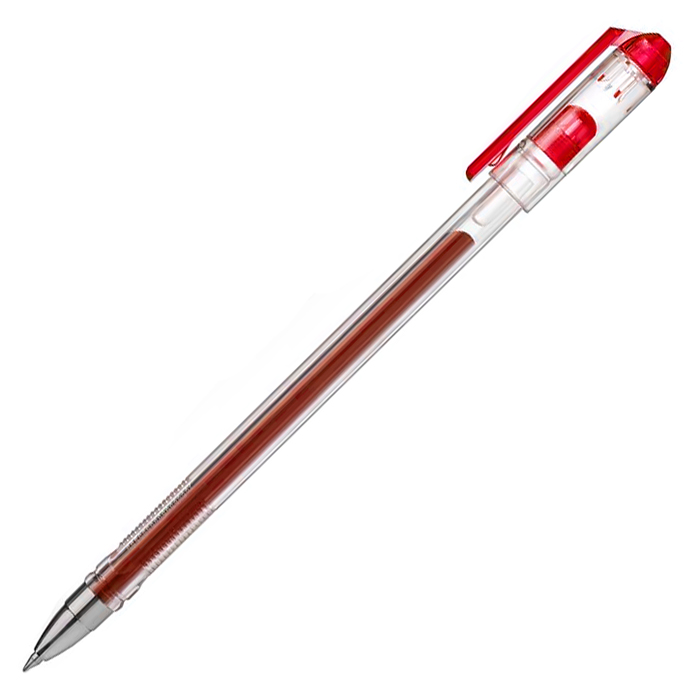 Ручка гелевая Hatber Solo, 0.5мм., красная, трехгранный корпус — Абсолют