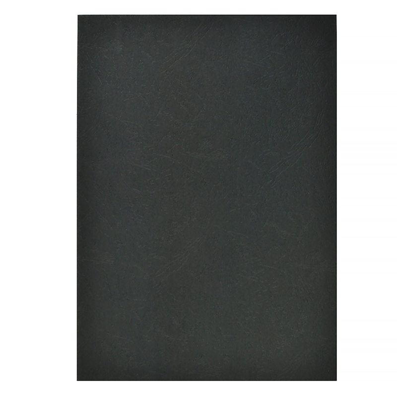 Обложкка для переплёта А4 картон, 230г/м2, "кожа" чёрная — Абсолют