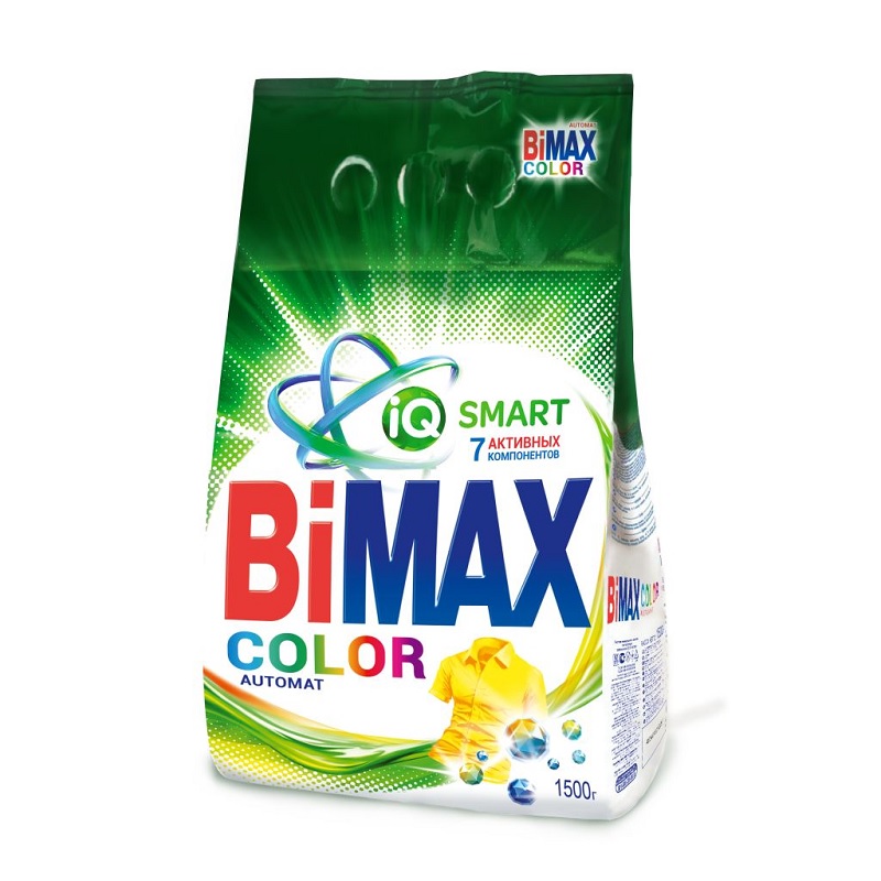 Порошок стиральный 1,5кг "BiMax Color", автомат/ — Абсолют