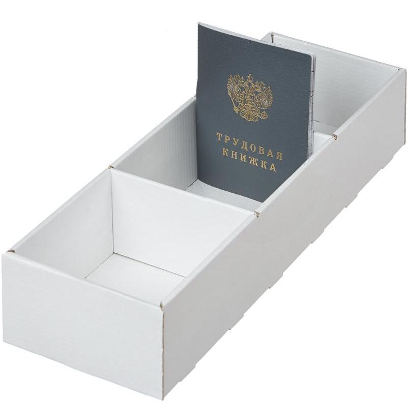 Картотека для трудовых книжек 340х100х65, картон Картотека для трудовых книжек 340х100х65, картон