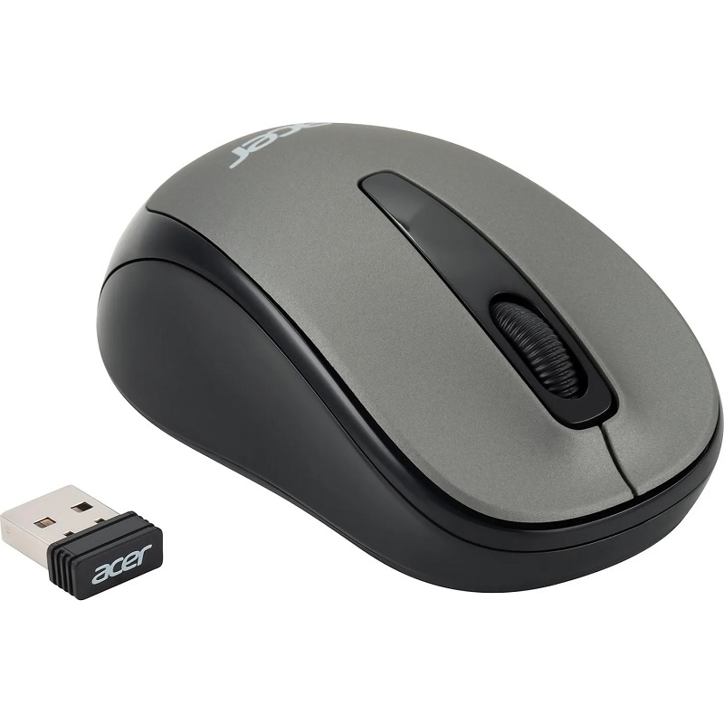 Мышь Acer OMR134 серая, оптическая беспровод. USB 