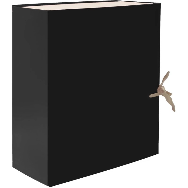 Короб архивный   с завяз. 150мм бумвинил LAMARK, разб., черный