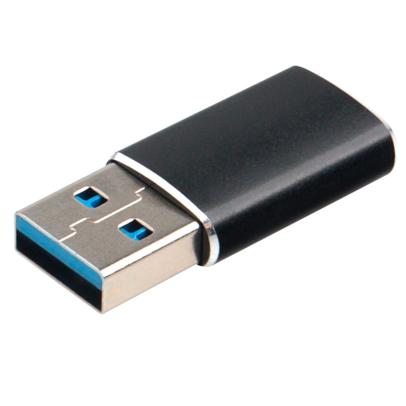 Переходник USB 3.1 Gen1 "Cablexpert" 5 Гбит/с, метал.корпус, черный