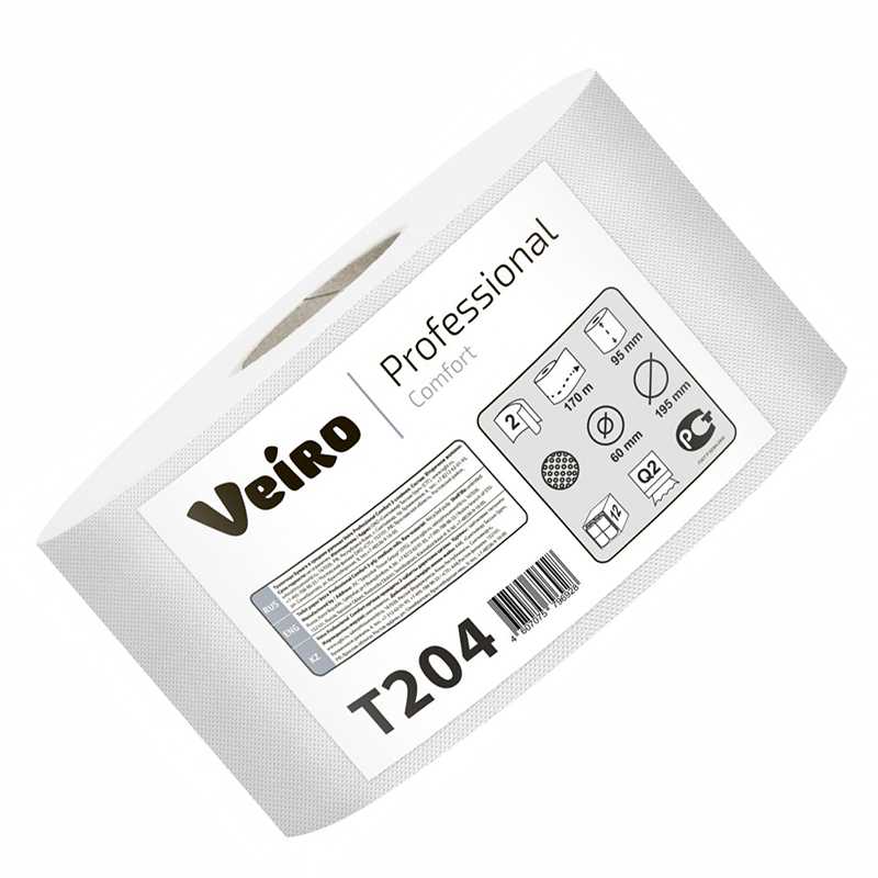 Бумага туалетная Veiro Prof. Comfort, 2сл., бел.170м/12 Бумага туалетная Veiro Prof. Comfort, 2сл., бел.170м/12