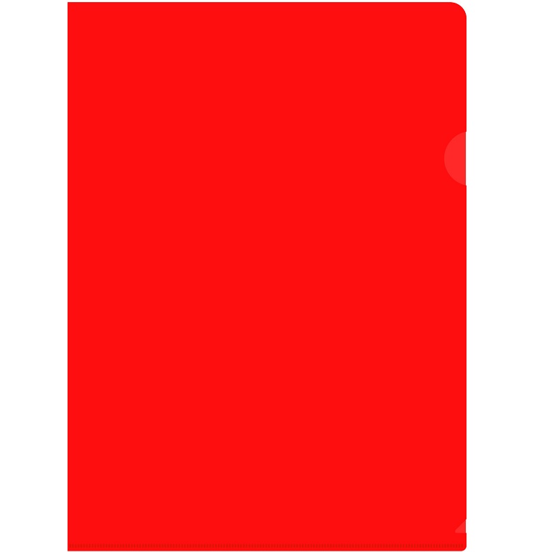 Папка-уголок   (без над) /Е310N/ 180мкр., красн. непрозр./20/440