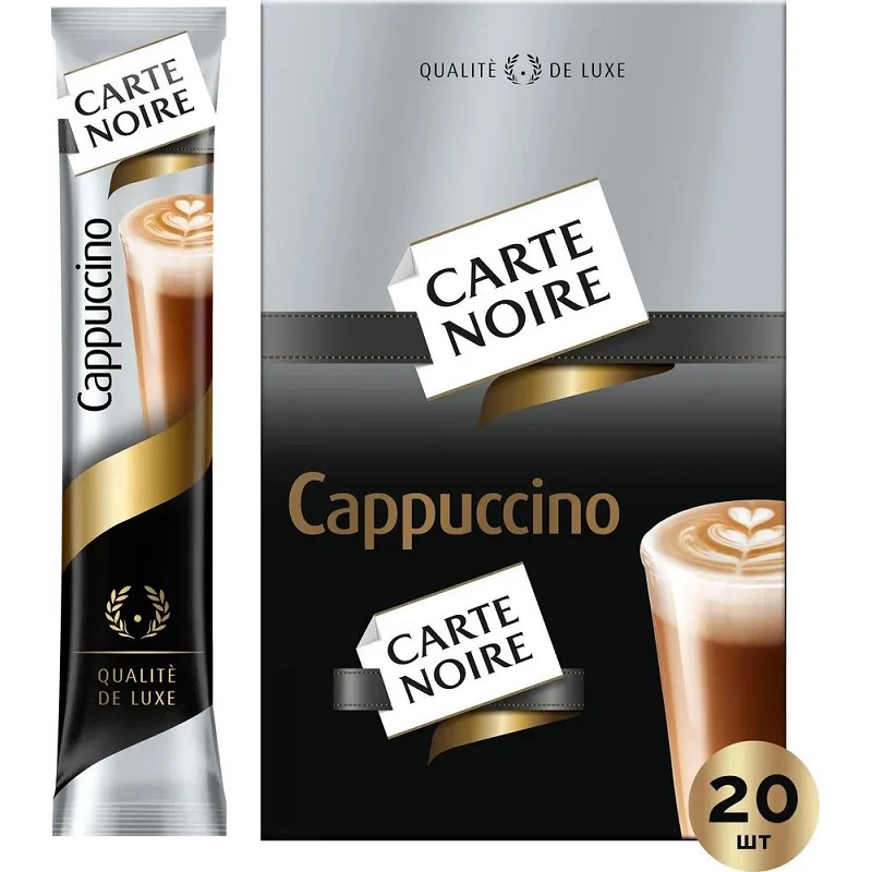 Напиток кофейный растворимый Carte Noire Cappuccino, 20 шт х 15 г — Абсолют