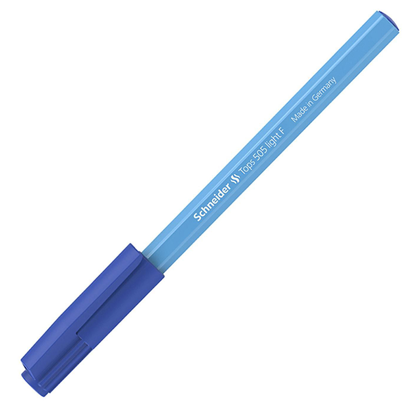 Ручка шариковая Schneider "Tops 505F", 0.4мм., одноразовая, синяя — Абсолют