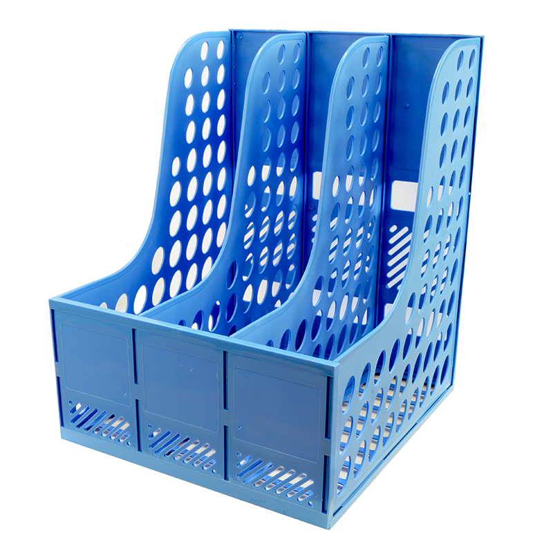 Лоток верт. сборный 3 сек. 6918 синий