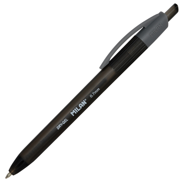Ручка шариковая автоматическая "Milan Dry-gel", 0,7 мм, черная — Абсолют