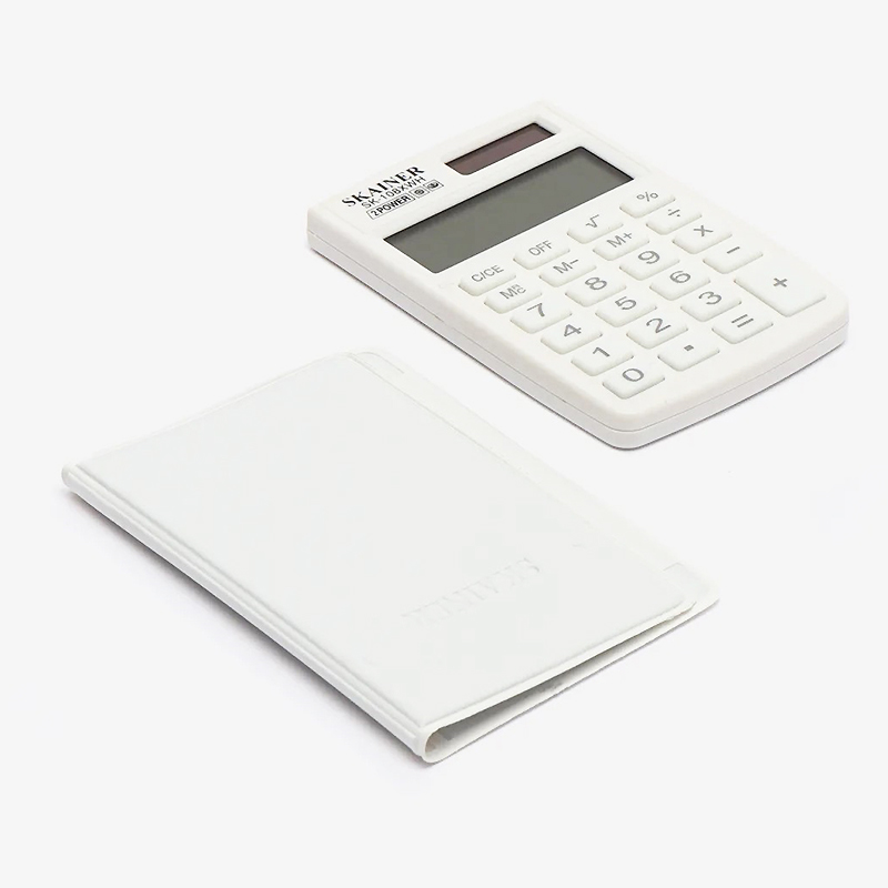 Калькулятор "SKAINER / SK-108 XWN" 8 разрядн., белый — Абсолют