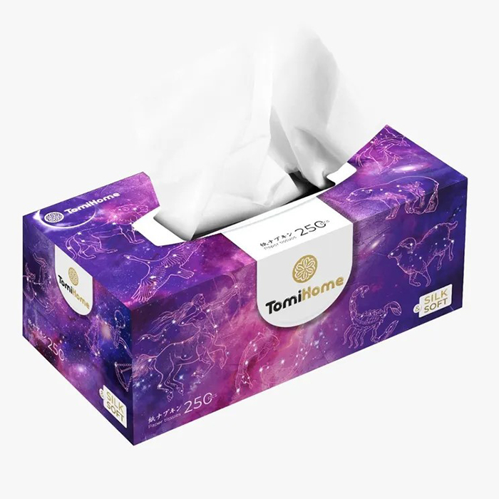 Салфетки для офиса TomiHome GEO Небо 2сл. (250шт)/3/36