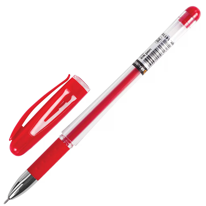 Ручка гелевая "Brauberg Geller", 0.5мм., красный — Абсолют