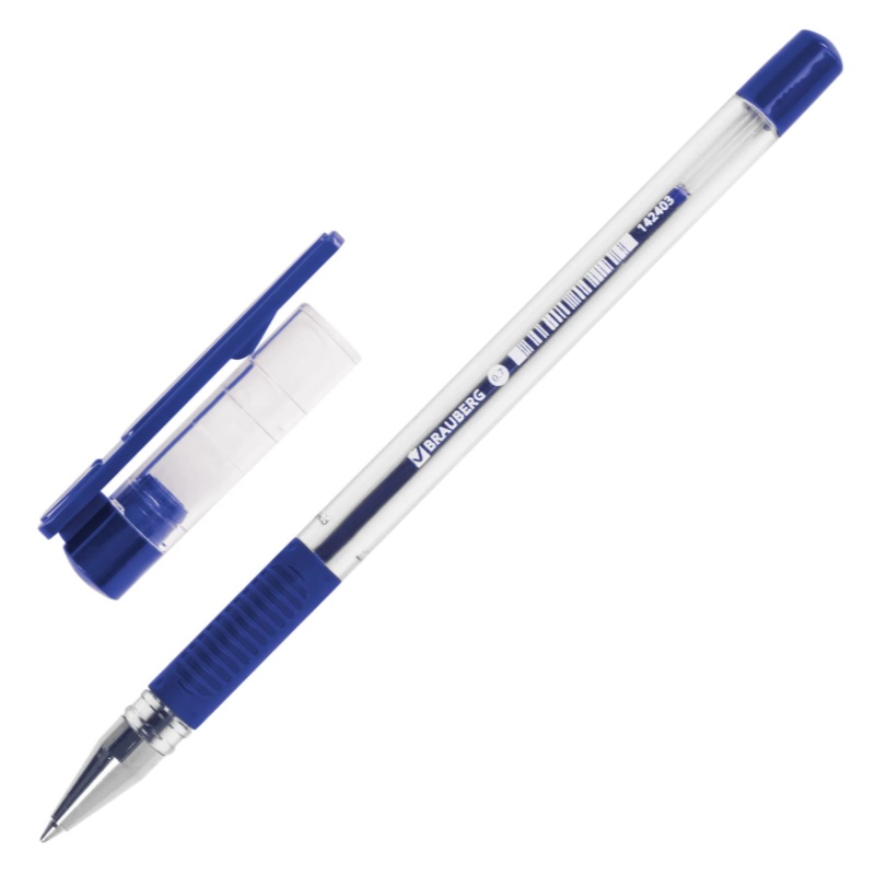 Ручка шар. син. 0,7мм Brauberg X-Writer, линия 0,35мм, грип/50