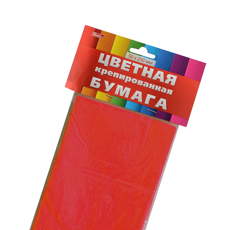 Бумага крепированная "Hatber", 50*250см, 1рул., красная Бумага крепированная "Hatber", 50*250см, 1рул., красная