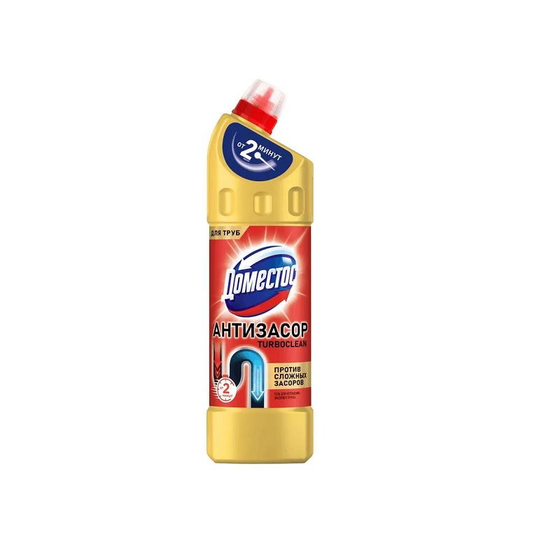 Чистящее средство от засоров "Domestos Turboclean" гель, 1л./12