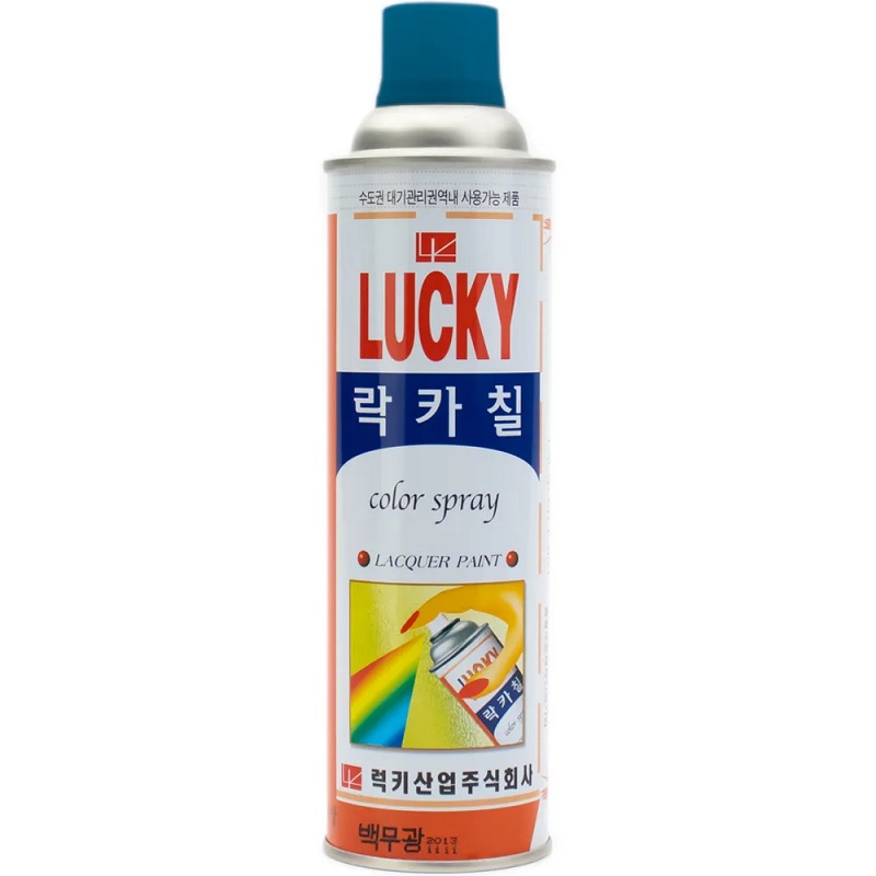 Краска-аэрозоль Lucky, светло-синяя, 530мл