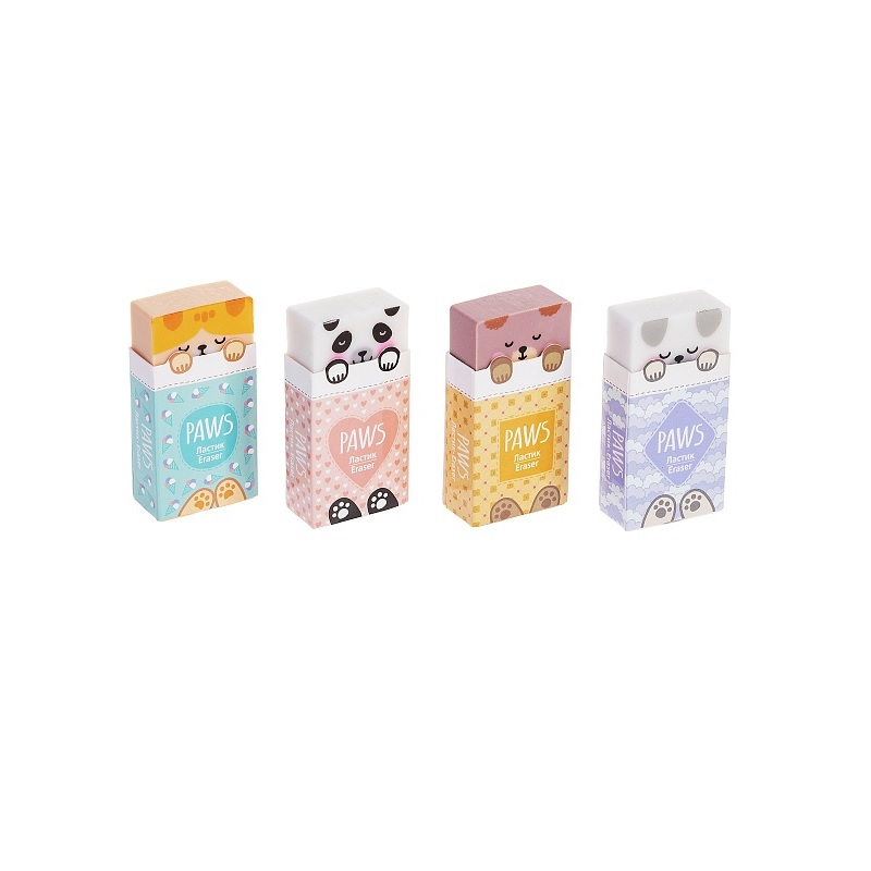 Ластик  Hatber Paws/Лапки 50х30х10мм.,4 диз/24